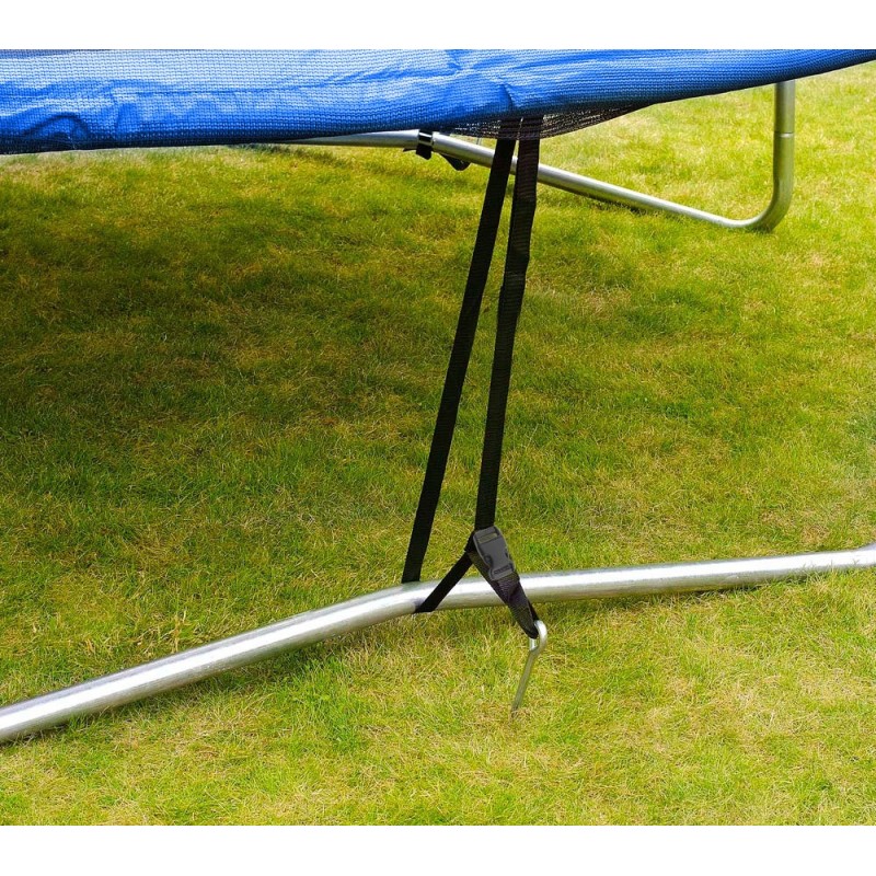 Батут SKYJUMP (СКАЙДЖАМП) PRO 312 cм (УСИЛЕННЫЙ) с защитной сеткой, лестницей и анкерами SJ 312 PRO - фото 6 | Ugolok.by