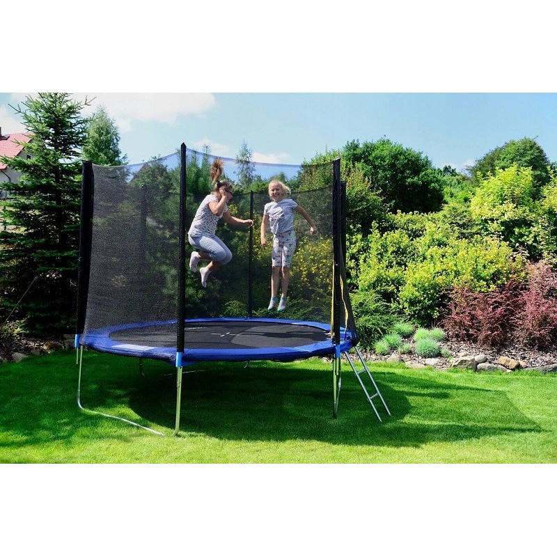 Батут Funfit (фанфит) BASIC 252 см. с защитной сеткой и с лестницей FF 252 - фото 6 | Ugolok.by
