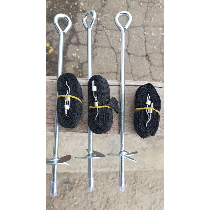 Батут SKYJUMP (СКАЙДЖАМП) PRO 252 cм (УСИЛЕННЫЙ) с защитной сеткой, лестницей и анкерами SJ 252 PRO - фото 7 | Ugolok.by