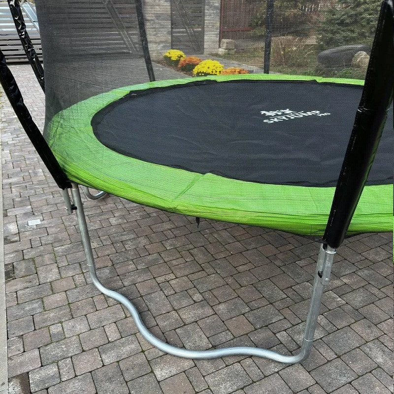 Батут SKYJUMP (скайджамп) MASTER green 312 cм (4 ноги) с защитной сеткой и лестницей SJM 312 green - фото 8 | Ugolok.by