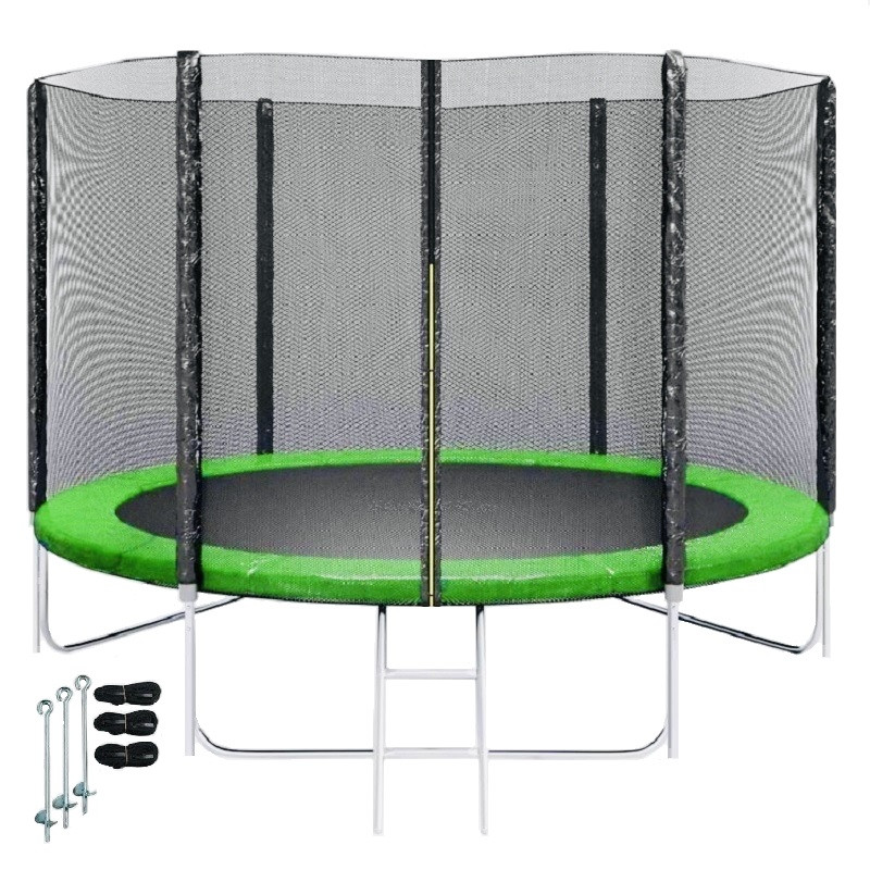 Батут SKYJUMP (СКАЙДЖАМП) PRO 252 cм (УСИЛЕННЫЙ) с защитной сеткой, лестницей и анкерами SJ 252 PRO купить в Минске - интернет-магазин Ugolok.by