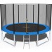 Батут Funfit (12FT) (фанфит) PRO 374 см (УСИЛЕННЫЙ) с лестницей и длинными ножками