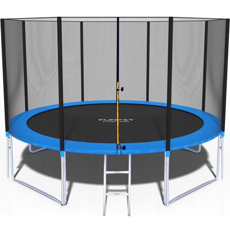 Батут Funfit (12FT) (фанфит) PRO 374 см (УСИЛЕННЫЙ) с лестницей и длинными ножками FF PRO 374 купить в Минске - интернет-магазин Ugolok.by