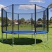 Батут Funfit (12FT) (фанфит) PRO 374 см (УСИЛЕННЫЙ) с лестницей и длинными ножками