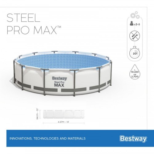 Бассейн каркасный Bestway 56595 Steel Pro MAX 427x84 см 56595 - фото 7 | Ugolok.by