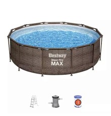 Бассейн каркасный Bestway 56709 Steel Pro MAX Ротанг 366x100 см
