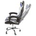 Вибромассажное кресло Calviano ASTI ULTIMATO black/white/blue