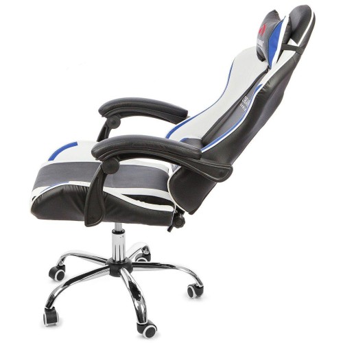 Вибромассажное кресло Calviano ASTI ULTIMATO black/white/blue