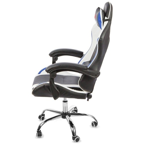Вибромассажное кресло Calviano ASTI ULTIMATO black/white/blue