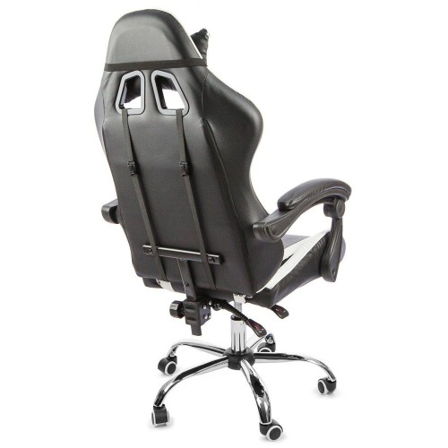 Вибромассажное кресло Calviano ASTI ULTIMATO black/white/blue