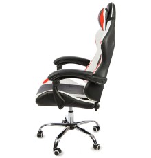 Вибромассажное кресло Calviano ASTI ULTIMATO black/white/red