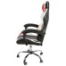 Вибромассажное кресло Calviano ASTI ULTIMATO black/white/red