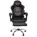 Вибромассажное кресло Calviano AVANTI ULTIMATO total black с подножкой