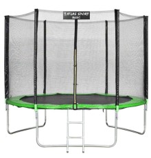 Батут Atlas Sport 252 см (8ft) BASIC с лестницей GREEN