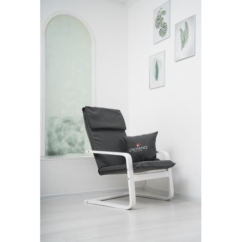 Кресло-качалка Calviano Soft 1 серое