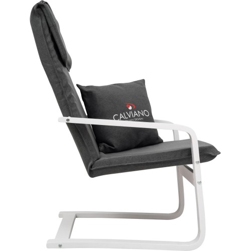Кресло-качалка Calviano Soft 1 серое