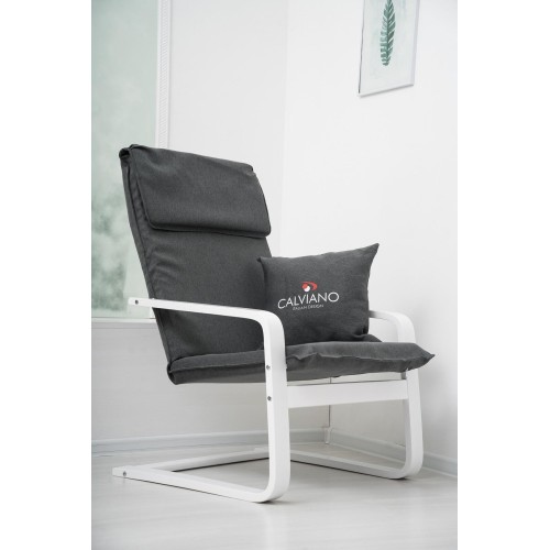 Кресло-качалка Calviano Soft 1 серое