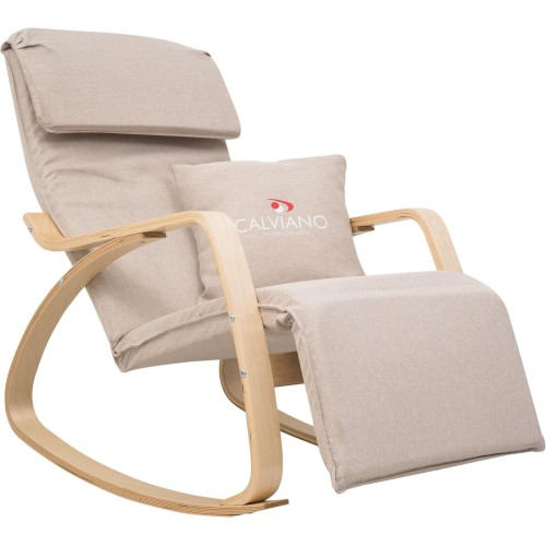 Кресло-качалка Calviano Comfort  1 светло-бежевое