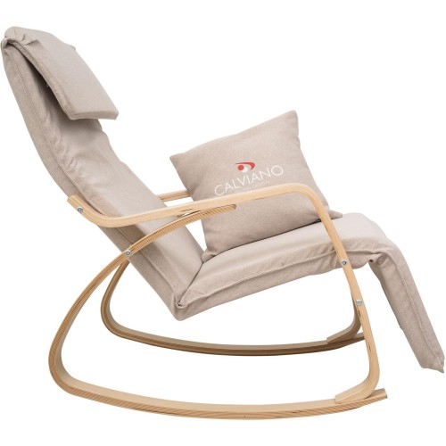 Кресло-качалка Calviano Comfort  1 светло-бежевое