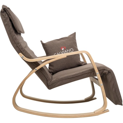 Кресло-качалка Calviano Comfort  1 коричневое