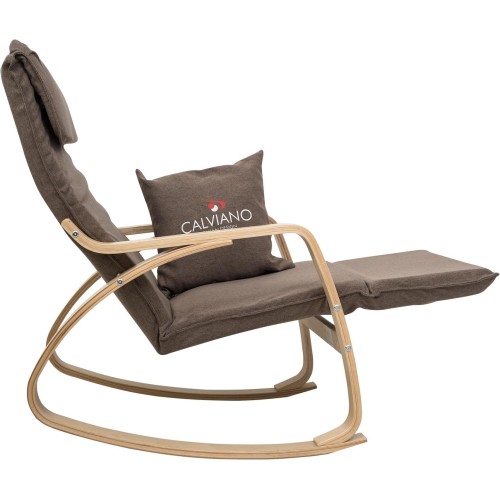 Кресло-качалка Calviano Comfort  1 коричневое