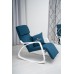 Кресло-качалка Calviano Comfort  1 синее