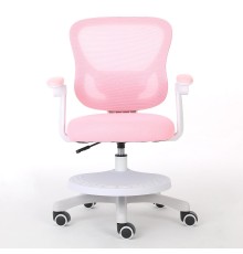 Кресло для сидения с регулировкой высоты Calviano Comfy розовое с подножкой