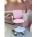 Кресло для сидения с регулировкой высоты Calviano Comfy розовое с подножкой