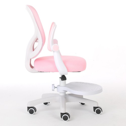 Кресло для сидения с регулировкой высоты Calviano Comfy розовое с подножкой