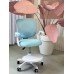 Кресло для сидения с регулировкой высоты Calviano Comfy голубое с подножкой