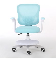 Кресло для сидения с регулировкой высоты Calviano Comfy голубое с подножкой