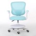 Кресло для сидения с регулировкой высоты Calviano Comfy голубое с подножкой