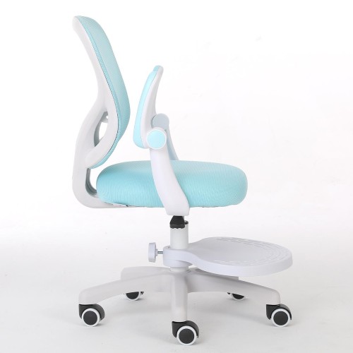 Кресло для сидения с регулировкой высоты Calviano Comfy голубое с подножкой