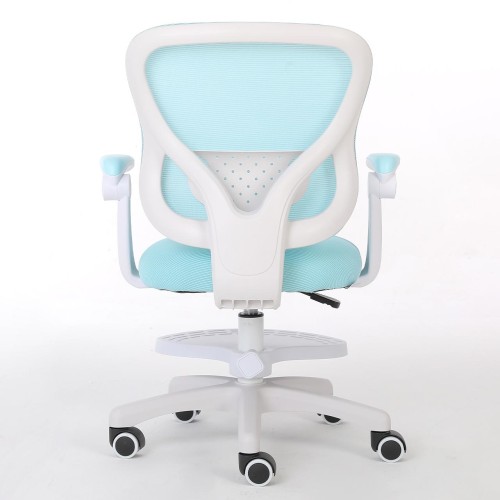 Кресло для сидения с регулировкой высоты Calviano Comfy голубое с подножкой