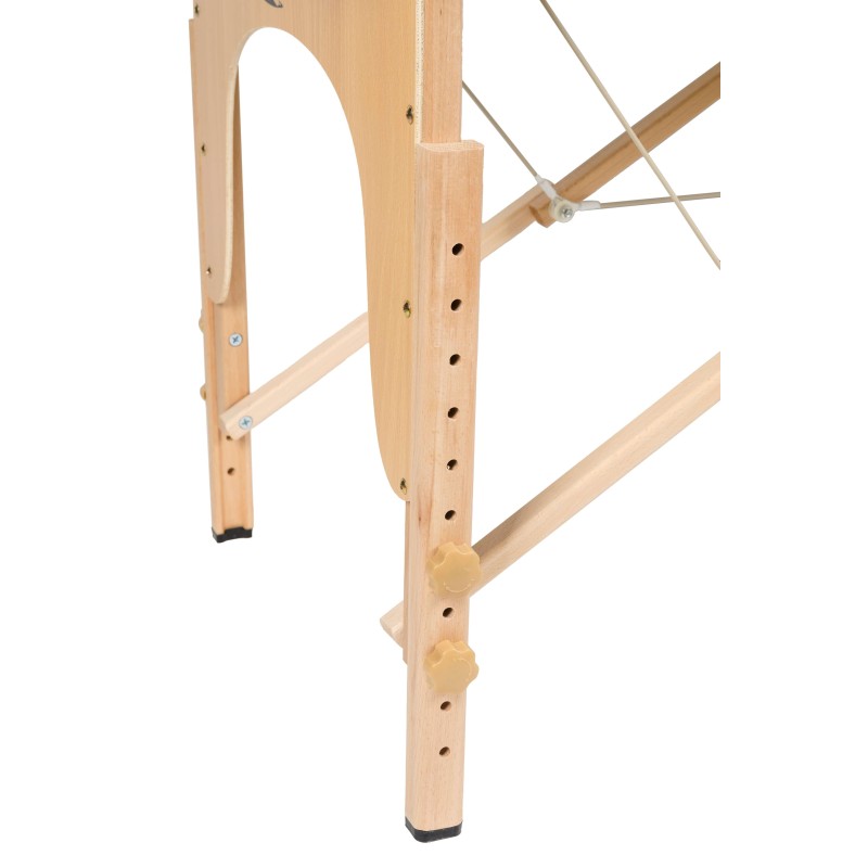 Массажный стол Atlas Sport складной 2-с 60 см деревянный + сумка в подарок (бежевый) 4816087401434 - фото 13 | Ugolok.by