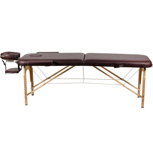 Массажный стол Atlas Sport складной 2-с 60 см деревянный + сумка в подарок (коричневый) 4816087401441 купить в Минске - интернет-магазин Ugolok.by