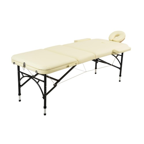 Массажный стол складной Atlas Sport Strong 70 см 3-с алюминиевый усиленная столешница бежевый 4816087401540 - фото 7 | Ugolok.by