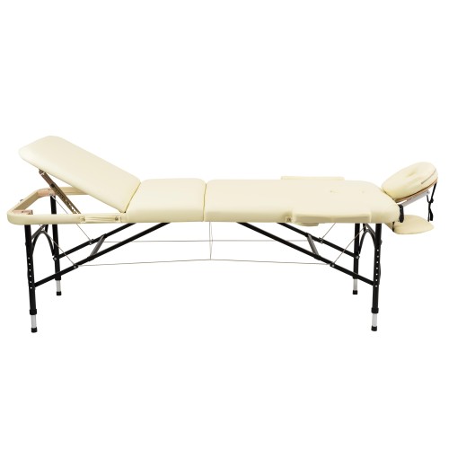 Массажный стол складной Atlas Sport Strong 70 см 3-с алюминиевый усиленная столешница бежевый 4816087401540 - фото 8 | Ugolok.by