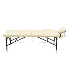 Массажный стол складной Atlas Sport Strong 70 см 3-с алюминиевый усиленная столешница бежевый