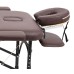 Массажный стол складной Atlas Sport Strong 70 см 3-с алюминиевый усиленная столешница коричневый 4816087401557 - фото 3 | Ugolok.by