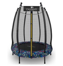 Батут на резинках с защитной сеткой Calviano 140 см - 4,5ft master smile elastic band
