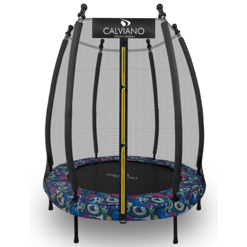 Батут на резинках с защитной сеткой Calviano 140 см - 4,5ft master smile elastic band