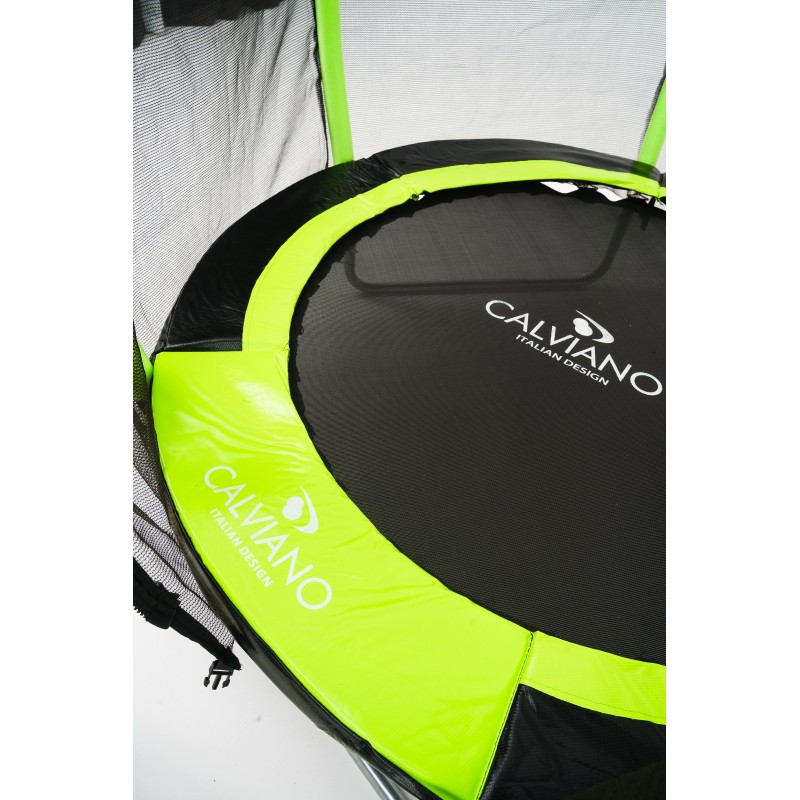 Батут пружинный с защитной сеткой Calviano 140 см - 4,5ft OUTSIDE master green 4816087402660 - фото 4 | Ugolok.by