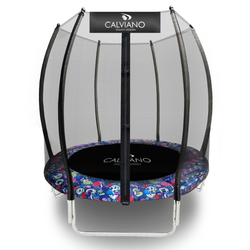 Батут пружинный с защитной сеткой Calviano 140 см - 4,5ft OUTSIDE master smile 4816087402684 купить в Минске - интернет-магазин Ugolok.by
