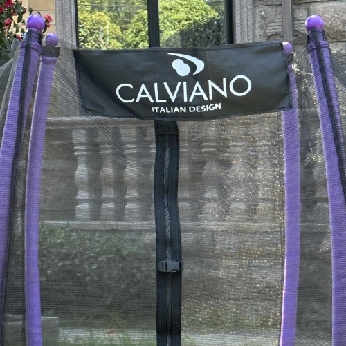 Батут пружинный с защитной сеткой Calviano 183 см - 6ft OUTSIDE master purple