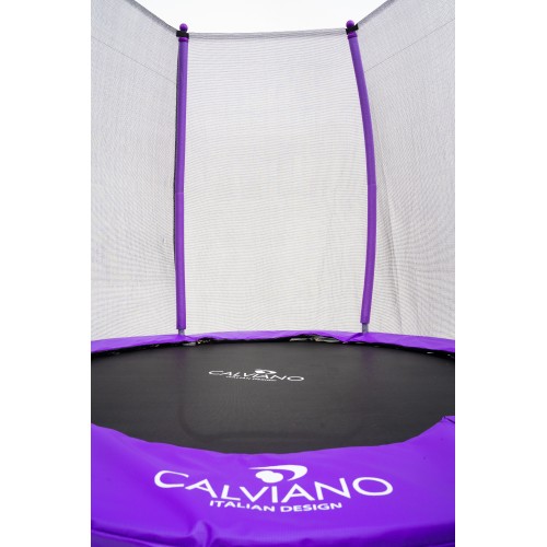 Батут пружинный с защитной сеткой Calviano 183 см - 6ft OUTSIDE master purple