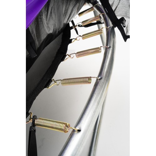 Батут пружинный с защитной сеткой Calviano 252 см - 8ft INSIDE master purple