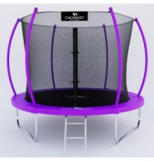 Батут пружинный с защитной сеткой Calviano 252 см - 8ft INSIDE master purple