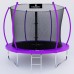 Батут пружинный с защитной сеткой Calviano 252 см - 8ft INSIDE master purple