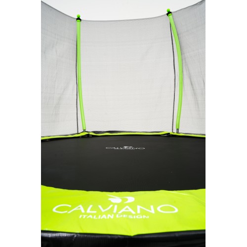 Батут пружинный с защитной сеткой Calviano 252 см - 8ft OUTSIDE master green